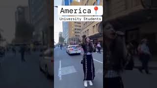 Free Palestine Protest in American university [upl. by Faustus]