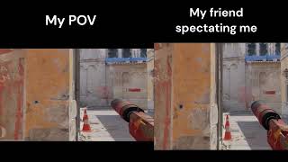 CS2 Spectating POV mismatch on crosshair position and time when shooting [upl. by Ynaffik823]