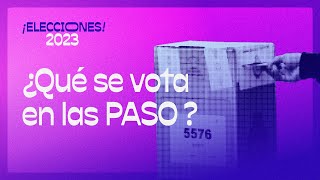 PASO 2023 qué se vota este domingo en toda la Argentina [upl. by Bethany700]