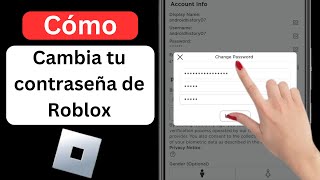 Cómo cambiar tu contraseña de Roblox Nuevo 2023। Cambio de contraseña de Roblox [upl. by Grunberg]