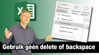 Waarom je soms geen Delete of Backspace in Excel moet gebruiken om gegevens te verwijderen [upl. by Ennirac]