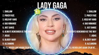 Lady Gaga Greatest Hits 2024Collection  Top 10 Hits Playlist Of All Time [upl. by Enomahs]