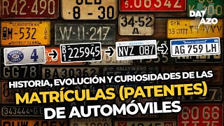 PATENTES MATRÍCULAS de AUTOMÓVILES  DATAZO [upl. by Seka]