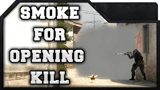 CSGO  Great Smoke for Second Mid Opening Kill  deinferno [upl. by Sherrod]