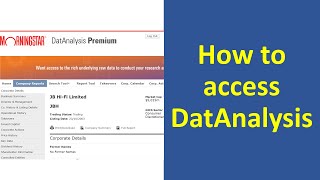 Financial statements from DatAnalysis [upl. by Obocaj]