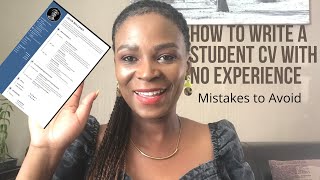 How to Write a CV with no Work Experience  South African YouTuber cvwriting jobs nolithachabane [upl. by Aremahs582]