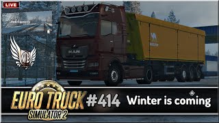 LIVE  Euro Truck Simulator 2  414 quotWinter is comingquot PNG [upl. by Oramlub851]