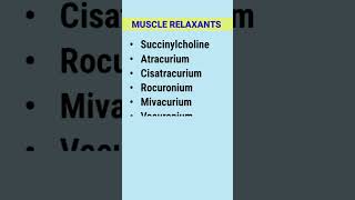 injection muscle relaxants doctor generalanesthesia injection [upl. by Naejeillib530]