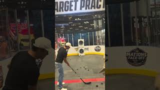 🐐 Tom Brady Shows Off His Sidney Crosby Skills Fanatics Fest NYC 🗽🏒 [upl. by Emaj]