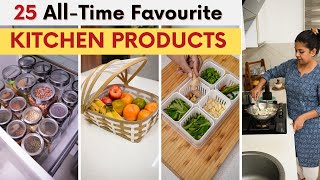 Collection of 25 Favourite Kitchen Products  Helpful Kitchen Essentials and Tools [upl. by Hsirrap923]