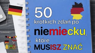 50 często używanych zdań i wyrażeń po niemiecku które warto znać z polskim🇵🇱 tłumaczeniem A1B2 [upl. by Abshier]