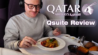 Qatar Airways Business Class Qsuite A350 Review [upl. by Gilleod]