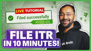 How to file ITR AY2023 ITR filling TUTORIAL for SALARIED EMPLOYEES  Income Tax Return  ITR 1 [upl. by Namrac555]