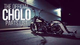 CHOLO SOFTAIL  COMPLETE PARTS LIST [upl. by Lymann972]