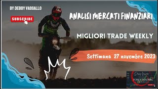 ANALISI MERCATI FINANZIARI Migliori Trade Weekly tradingonline forex priceactiontrading [upl. by Anomar]