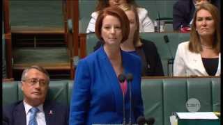 Julia Gillards misogyny speech [upl. by Wynne]