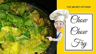 Chow Chow Fry Recipe  Chow Chow Poriyal  Chayote Stir Fry  South Indian style recipes [upl. by Herminia]