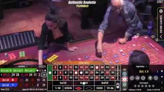 Authentic Turbo Roulette en direct du Casino International Batumi [upl. by Tobin]