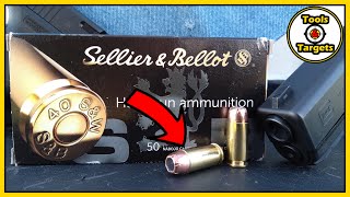 Can BIGGER Do BetterSellier amp Bellot 40SampW SelfDefense AMMO Test [upl. by Danas760]