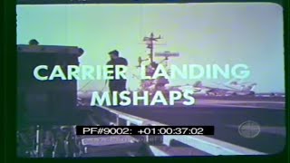 US NAVY AIRCRAFT CARRIER LANDING MISHAPS amp CRASHES Training Film 9002 [upl. by Enerahs]