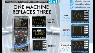 TA0404 Abestop AT312G DMM Generator Oscilloscope Meter 3 in 1 [upl. by Popele]