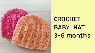 How to Crochet a Baby Beanie  Simple and Adorable Pattern [upl. by Nnyrb954]