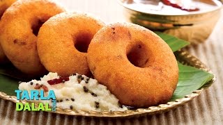 Medu Vada South Indian Medu Vada Recipe by Tarla Dalal [upl. by Aleunamme597]