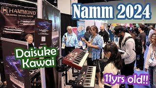 Namm 2024 11yrs Old Sylvia Ho amp Daisuke Kawai河合代介 play Hammond MSolo XK5 [upl. by Eilerua898]