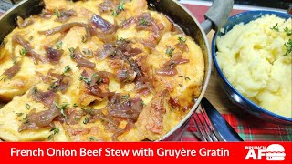 French Onion Beef Stew with Gruyere Gratin [upl. by Wise]