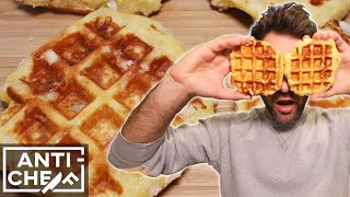 how to make PERFECT BELGIAN WAFFLES [upl. by Lenwood805]