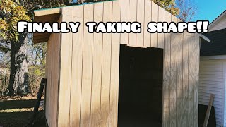 DIY Pallet Shed for Under 1000 Part 3 Wrapping it Up [upl. by Supple]