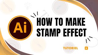 How to make stamp effect in Illustrator [upl. by Oniskey]