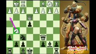 Knight Attack fb part 05Ulvestad variationOplosanKoplax chess [upl. by Notwal673]