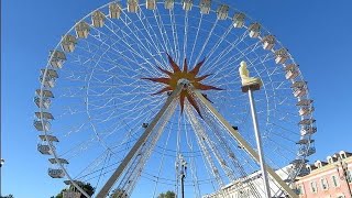 Ferris wheel Place Massena Nice ProvenceAlpesCôte dAzur France Europe [upl. by Nylessej]