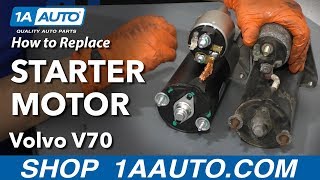 How to Replace Starter Motor 0007 Volvo V70 [upl. by Mildred]