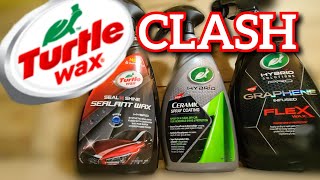 turtle wax spray wax seal amp shine vs ceramic vs graphene [upl. by Dajma94]