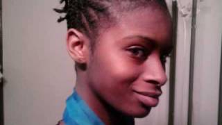 Natural Hair Style Updo Two Strand Twist for Short Black Hair [upl. by Scheer]