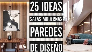 25 IDEAS PARA DECORAR SALAS MODERNAS y ELEGANTES CON DISEÑOS de PAREDES de MADERA  DECORACION 2023 [upl. by Bellina744]