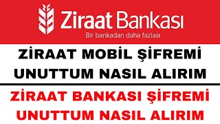 Ziraat Mobil Şifre Unuttum  Ziraat Bankası Şifremi Unuttum Nasıl Alırım [upl. by Erdna]