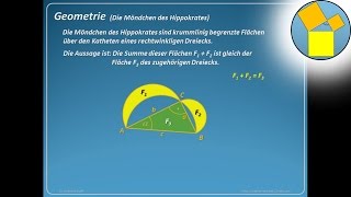 Möndchen des Hippokrates  Geometrie  Rueff [upl. by Brunell]