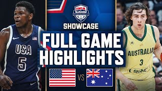 AUSTRALIA vs USA  USAB SHOWCASE  FULL GAME HIGHLIGHTS  July 15 2024 [upl. by Kcir]