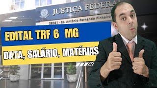 Edital TRF 6 MG I Materias PARECIDAS com o TSE UNIFICADO [upl. by Enawyd878]