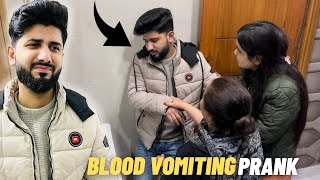 Fake Blood Vomiting😱Prank On Mom amp Sister Gone Extremely Wrong prank prankonmom views [upl. by Hsirk180]