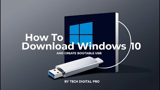 How to download windows 10 and create bootable USB by tech digital pro [upl. by Phil]