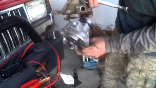 2 5L Jeep TJ Water pump replacment [upl. by Aidin447]