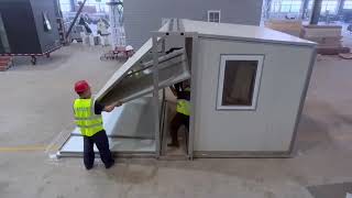 Assembled two bedroom home prefab expandable container house [upl. by Latashia]