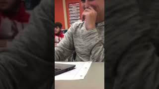 Blasting embarrassing music in class prank part 2 viral funny trending subscribe shorts [upl. by Yesiad618]