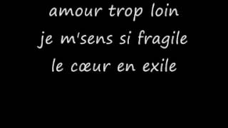 Images Le coeur en exil  lyrics [upl. by Nirad]