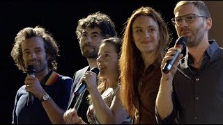 Nos batailles  Romain Duris Laetitia Dosch  Avantpremière UGC Les Halles 17092018 [upl. by Ttirb]