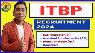 ITBPF RecruitmentConstable  Head Constable amp Sub Inspector Vacancies [upl. by Vaientina451]